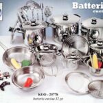 BATTERIA CUCINA SET PENTOLE 32 PEZZI ACCIAIO INOX 18/10 KOONEX BAVARIA PROFESS