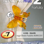 FERMATENDE FARFALLA 2 PZ RACCOGLITENDA PINZA FERMA TENDA CLASSICO MODERNO 7 CM