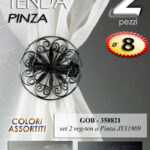 FERMATENDE 2 PEZZI RACCOGLITENDA FERMA REGGI TENDA CLASSICO MODERNO COLOR 8CM