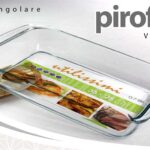 PIROFILA VETRO RETTANGOLARE TEGLIA FORNO ALTA ANTIADERENTE Lasagnera 30*18*5 cm