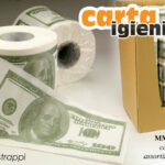 ROTOLO CARTA IGIENICA BANCONOTE DOLLARO AMERICANO SOLDI FESTA PARTY 200 STRAPPI