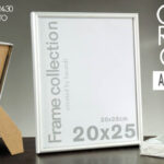 CORNICE PORTA FOTO 40*50 CM IN ALLUMINIO  DELUXE CLASSICO MODERNO DA TAVOLO