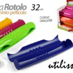 DISPENSER PORTA ROTOLO PELLICOLA ALLUMINIO CARTA FORNO CONTENITORE CUCINA 32CM