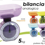 Bilancia cucina analogica meccanica pesa alimenti precisione ciotola color 5 kg