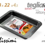 TEGLIA FORNO ALTA ANTIADERENTE RETTANGOLARE Lasagnera STAMPO 0,4MM 28*22*4,5 cm