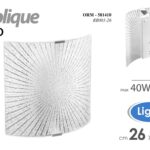 PLAFONIERA APPLIQUE QUADRATA DA PARETE SATINATA LAMPADARIO 1 LUCE 40W 26*26 cm