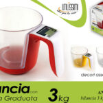Bilancia brocca graduata digitale pasticceria precisione 1g liquidi ass 3 kg