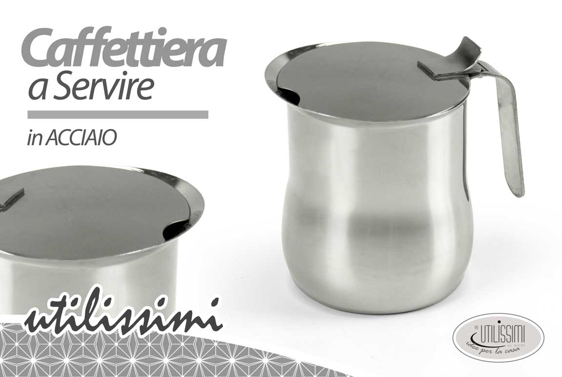 8025569598449 CAFFETTIERA A SERVIRE PORTA CAFFè Mini teiera BOLLITORE ACQUA 6 TAZZE 600 ML - immagine 1
