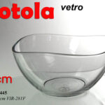 Ciotola tonda vetro coppetta dolce frutta macedonia gelato cucina moderna 17 cm
