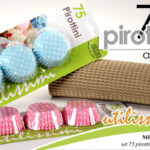 75 PIROTTINI CARTA FORNO MUFFIN CUPCAKE DOLCI PASTICCERIA POIS COLOR 5/9CM