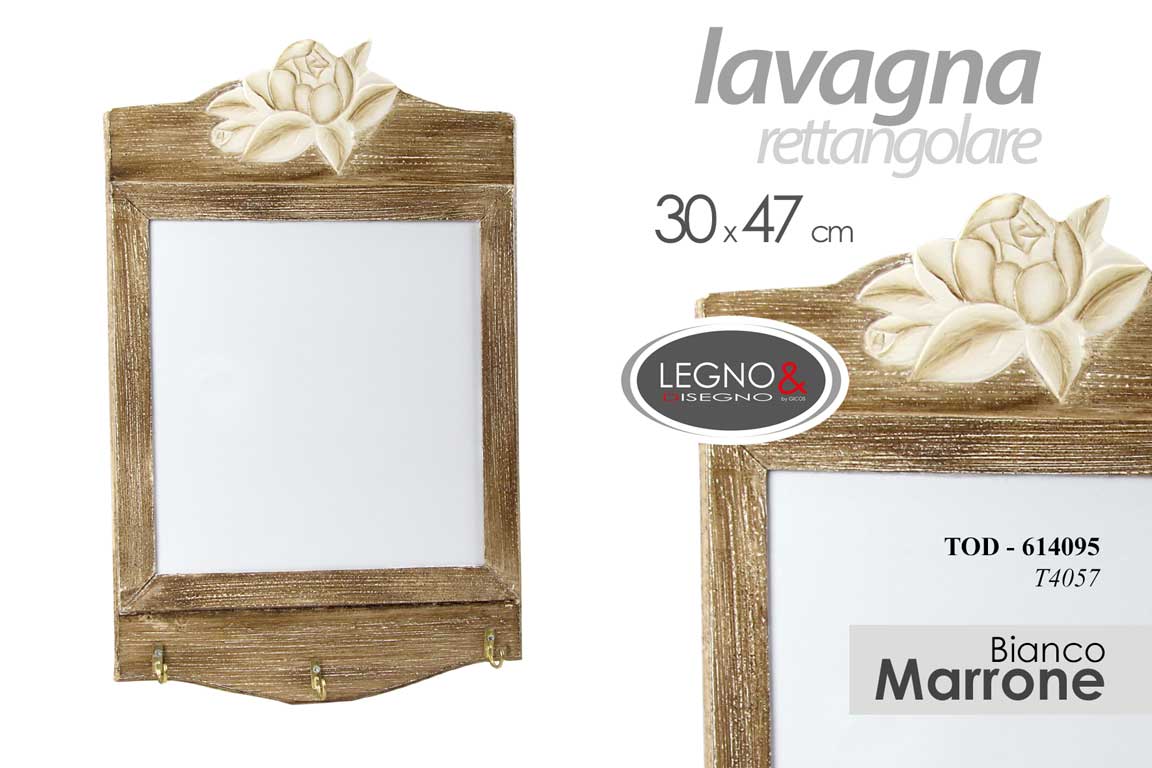 8025569614095 LAVAGNA LAVAGNETTA LEGNO 30*47CM RETTANGOLARE SEGNA POSTO CLASSICO MODERNO - immagine 1