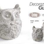 GUFO DECORATIVO ANTICATO LINEA RUSTICO Centrotavola Ornamento Scultura 20*15