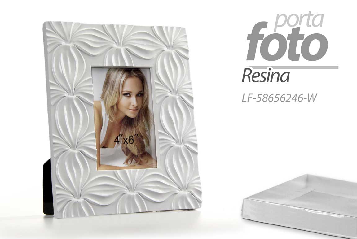 8025569626395 CORNICE PORTA FOTO 10*15 CM IN RESINA DELUXE STILE MODERNO DA TAVOLO I17 - immagine 1