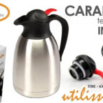 CARAFFA TERMICA CAFFE TE TISANE ACCIAIO INOX THERMOS BEVANDE CALDE DOSATORE 1,5L