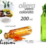 OLIERA DISPENSER OLIO SALVAGOCCIA TAPPO DOSATORE CONTENITORE BOTTIGLIA 200 ML