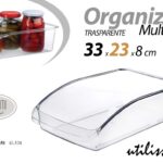 Organizer contenitore frigo cucina salvaspazio cassetto dispensa plast 33*23*8cm