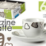 SET 6 TAZZINE Caffè + 6 PIATTINI TAZZA CLASSICO MODERNO CUORE CUORI ASSORTITI