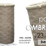 PORTA OMBRELLI CERAMICA ANTICATA CLASSICO MODERNO ARREDO Design BEIGE 51*23 cm