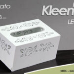 PORTA KLEENEX Scatola dispenser FAZZOLETTI CONTENITORE TAVOLO TRAFORATO 16*11*8
