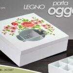 SCATOLA COFANETTO PORTA BUSTINE OGGETTI THE TE TEA TISANE CIALDE FIORI 24*24*7CM