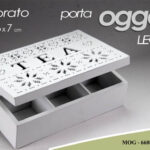 COFANETTO SCATOLA PORTA BUSTINE OGGETTI THE TE TEA TISANE CIALDE CUORI 24*16*7,3
