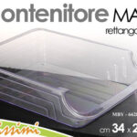 Organizer frigo contenitore cucina salvaspazio cassetto dispensa plast 34*25*8cm