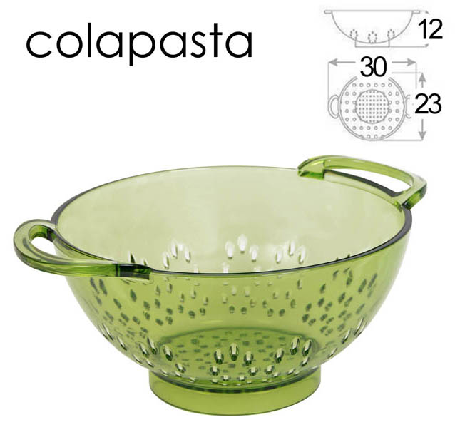 8025569663604 SCOLAPASTA MODERNO COLINO Setaccio COLAPASTA PLASTICA TONDO 24*30*13CM - immagine 1