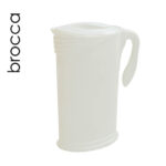 Caraffa acqua bevande bianca buffet feste tavola frigo moderna plastica 2 lit