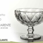 COPPA GELATO MACEDONIA dessert FRUTTA BICCHIERE DA TAVOLA GAMBO BRILLANTE 310CC