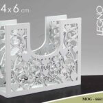 PORTATOVAGLIOLI DA TAVOLA CUORI LEGNO BIANCO CASA RISTORANTE PUB MODERNO 18*14*1