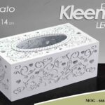 PORTA FAZZOLETTI KLEENEX Scatola dispenser TAVOLO LEGNO TRAFORATO 25*10*14 cm