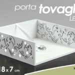 PORTATOVAGLIOLI DA TAVOLO CUORE LEGNO BIANCO CASA PIZZERIA RISTORANTE 19*18*7 cm