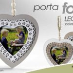 CORNICE PORTA FOTO 10*10 FORMA DI CUORE DELUXE CLASSICO STILE MODERNO COLOR ASS