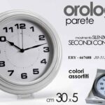 OROLOGIO 30 CM SILENZIOSO DA PARETE MURO STILE ANTICO VINTAGE ANTICATO COLOR