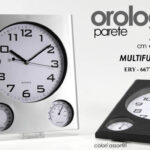 OROLOGIO DA PARETE MULTIFUNZIONE QUADRATO MODERNO VINTAGE ASSORTITO ABS 32*28cm
