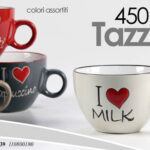 Tazzone colazione jumbo cereali cuore design moderno ceramica i love ass 450 ml