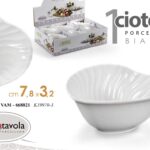 Ciotolina cuore dessert ciotola aperitivo buffet porcellana bianca moderna 7,8cm