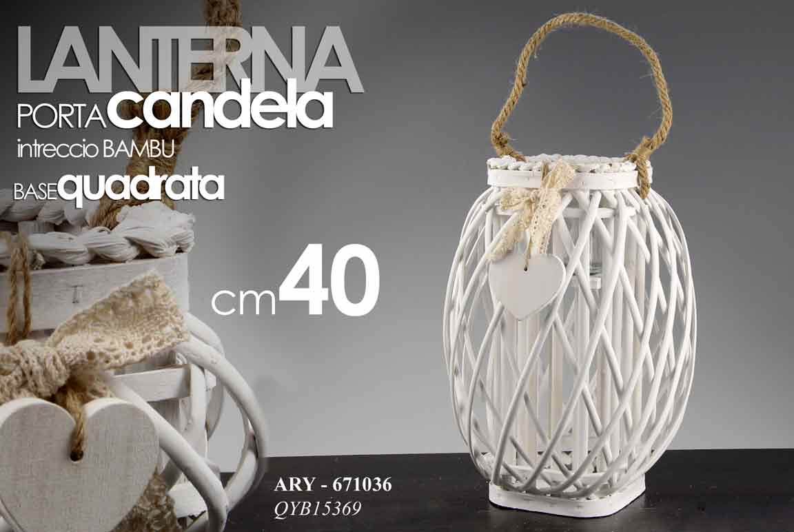 8025569671036 LANTERNA PORTACANDELA CASA GIARDINO EVENTI LEGNO TEA LIGHT VETRO CUORE 40 cm - immagine 1