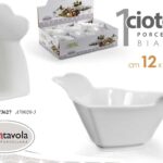Ciotola aperitivo salse finger food porcellana bianco moderno buffet 12*9*5,5