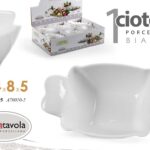 Ciotolina aperitivo salse finger food porcellana bianco moderno buffet 14x8x5
