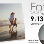 PORTA FOTO VERTICALE 9*13 CM PLASTICA MODERNO PORTA LISTINO AZIENDA NEGOZIO