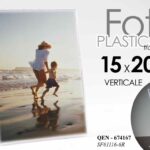 PORTA FOTO VERTICALE 15*20 CM PLASTICA MODERNO PORTA LISTINO AZIENDA NEGOZIO