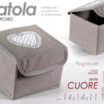 ORGANIZER ARMADIO CASSETTI SCATOLA SALVASPAZIO CONTENITORE GUARDAROBA 14*14*11cm