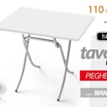 TAVOLO PIEGHEVOLE TAVOLINO SALVASPAZIO CAMERA SCRIVANIA BIANCO 110*70*h77 CM
