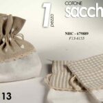 SACCHETTO BOMBONIERA MATRIMONIO FIDANZAMENTO ANNIVERSARIO PORTACONFETTI AS 13 cm