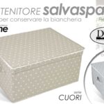 ORGANIZER CONTENITORE BIANCHERIA SCATOLA ARMADIO SALVASPAZIO VESTITI 40*33*18 CM