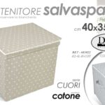 ORGANIZER VESTITI BIANCHERIA SALVASPAZIO CONTENITORE ARMADIO CUORI 40*35*36