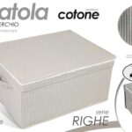 SCATOLA CONTENITORE BIANCHERIA ORGANIZER SALVASPAZIO VESTITI ARMADIO 33*28*15
