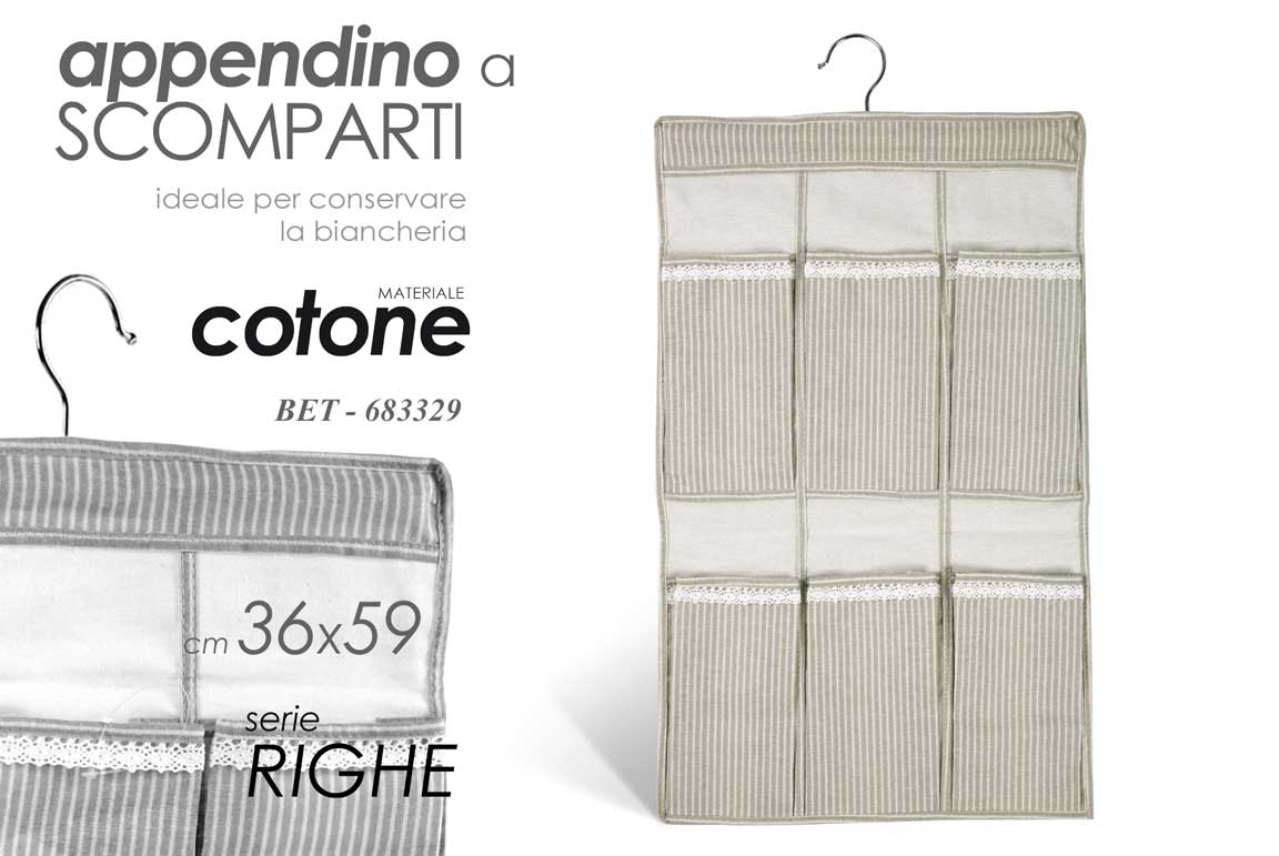 8025569683329 Organizer ARMADIO APPENDINO Guardaroba BAGNO ACCESSORI APPENDIABITI BASTONE 59cm - immagine 1