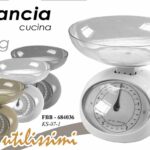 Bilancia cucina analogica meccanica pesa alimenti ciotola moderna color ass 5 kg